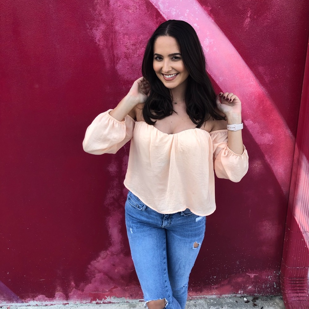 Pink blouse